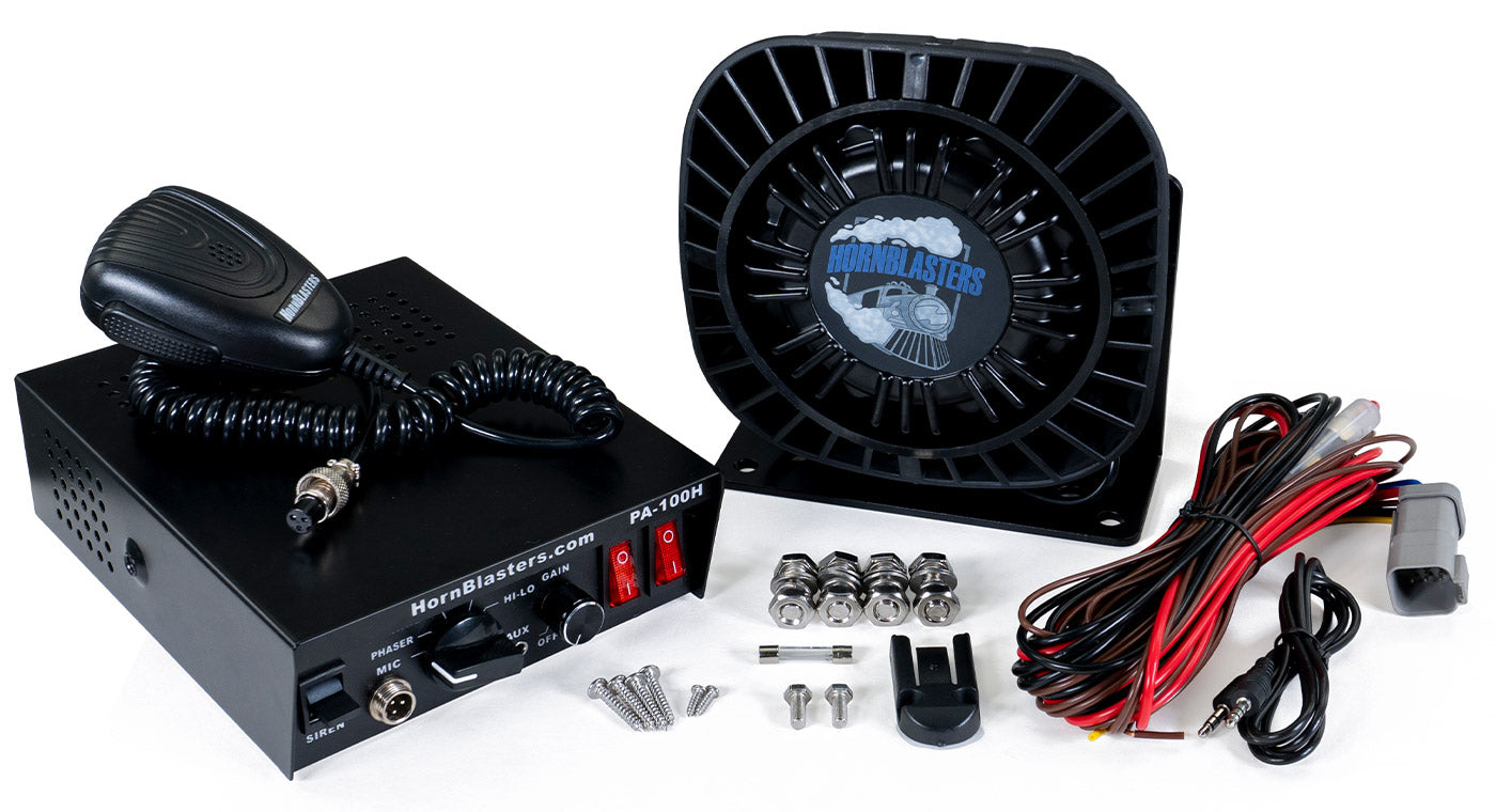 100 Watt Public Address with Sirens (Gen 3) – HornBlasters