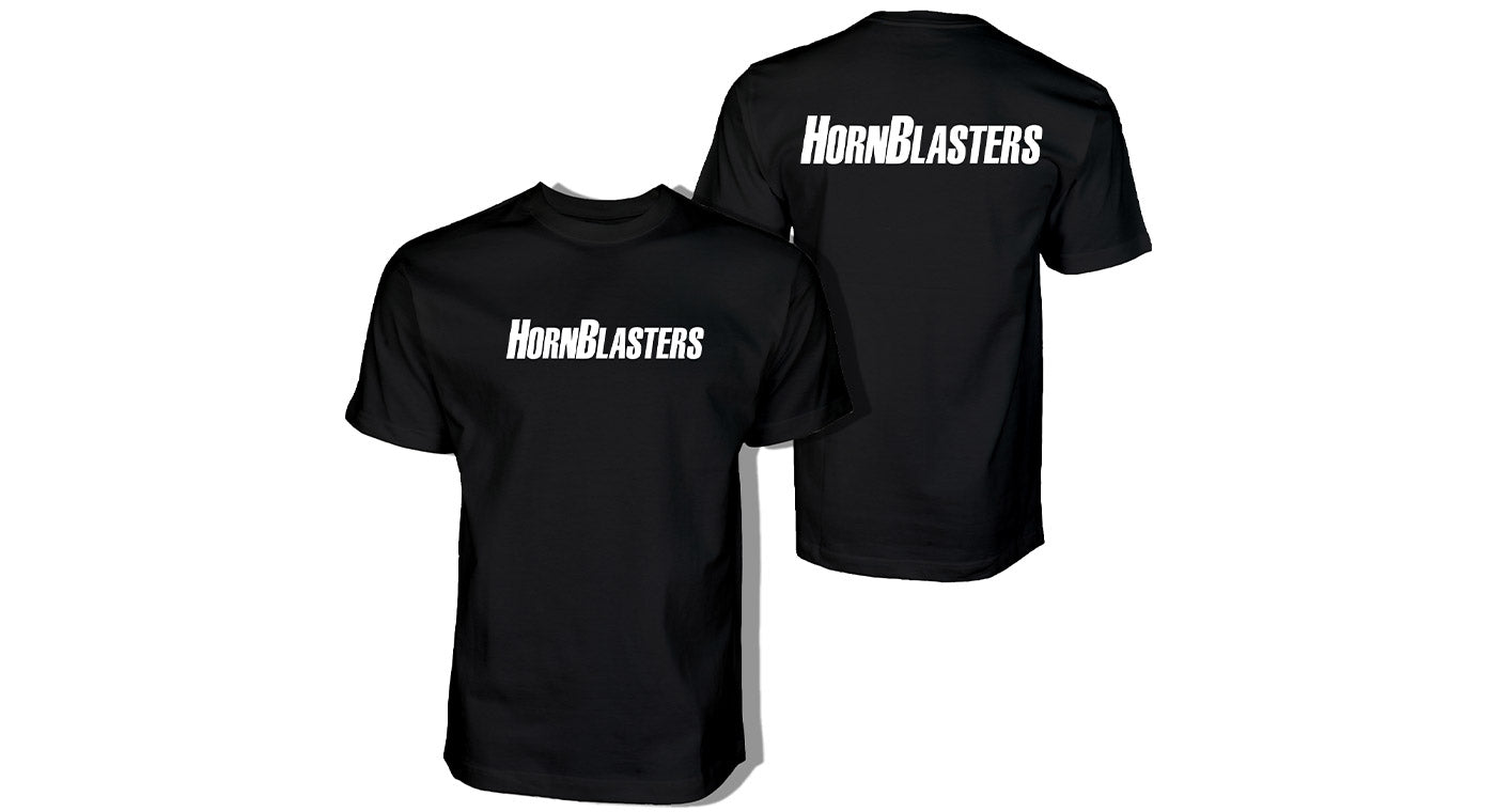 HornBlasters Logo TShirt 50/50 Cotton Poly Blend Small6XL