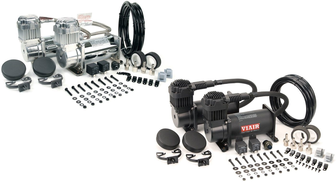 VIAIR 400C Dual CHROME Air Compressor Kit 150 PSI Max With Fastest Fill  Rate