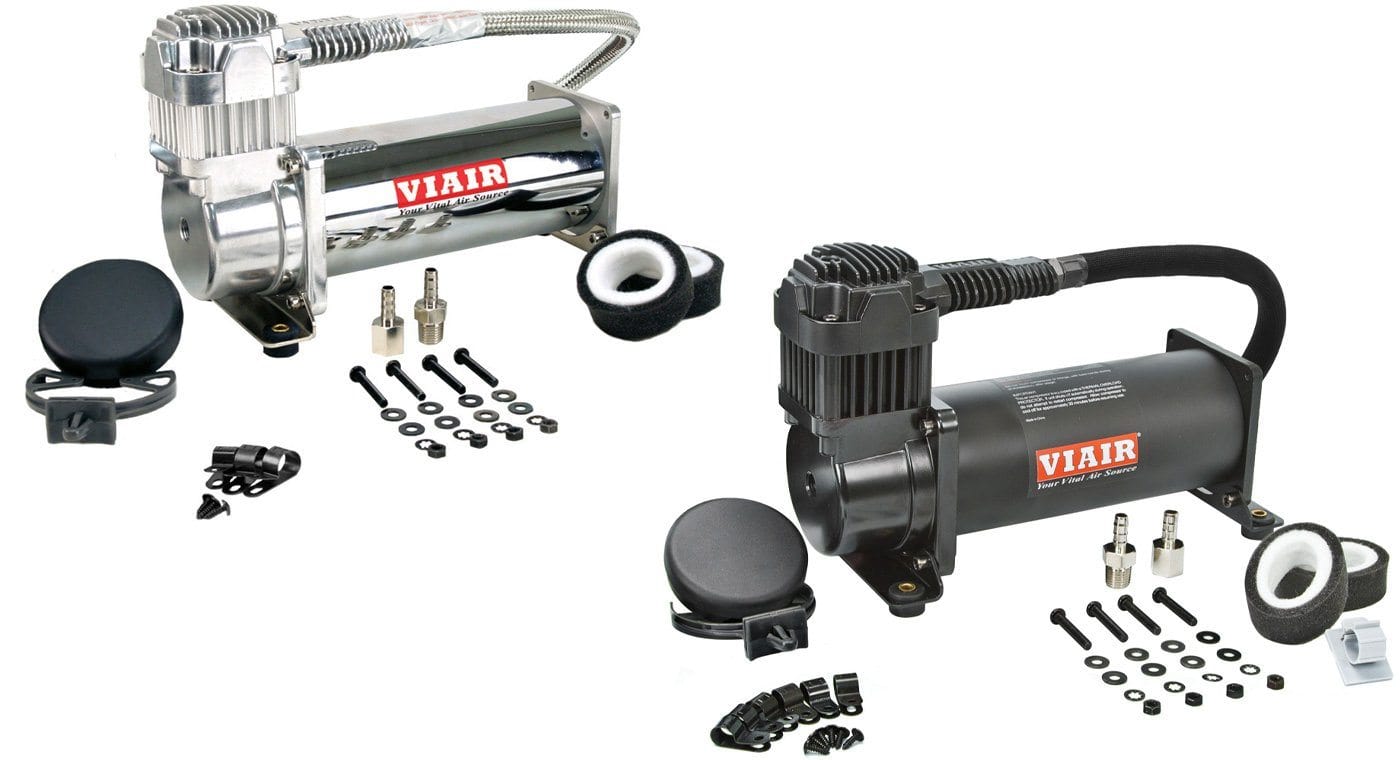 VIAIR 400C Dual CHROME Air Compressor Kit 150 PSI Max With Fastest Fill  Rate