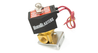 HornBlasters Brass 1/4" 110 Volt Electric Air Valve VA-4-110