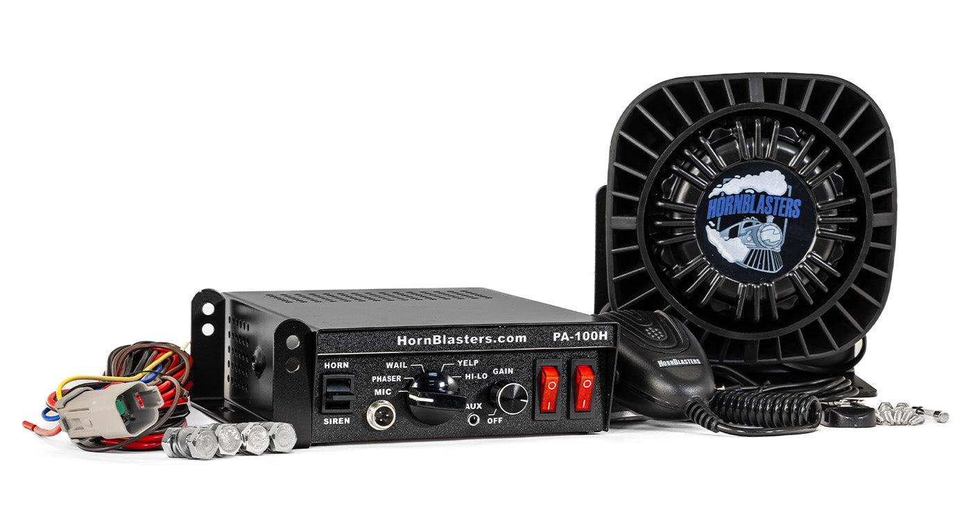 100W Car & Truck PA System with Sirens (Gen 3) | HornBlasters