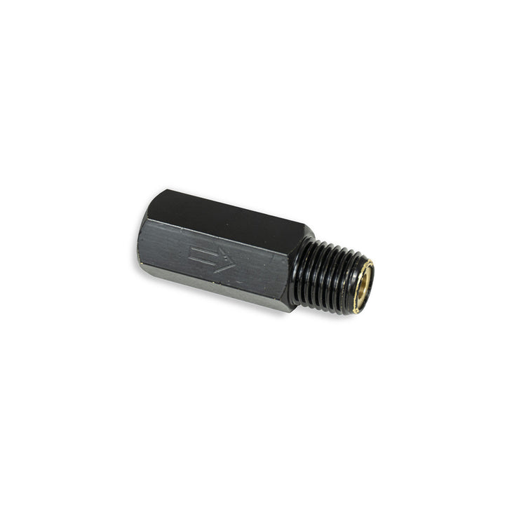 Válvula de retención negra de 1/4" HornBlasters