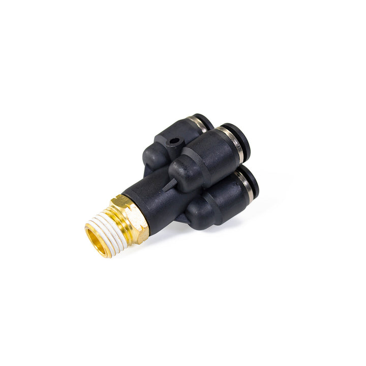 1/4" Male NPT to 4x 5/16" PTC Fitting (Banjo)