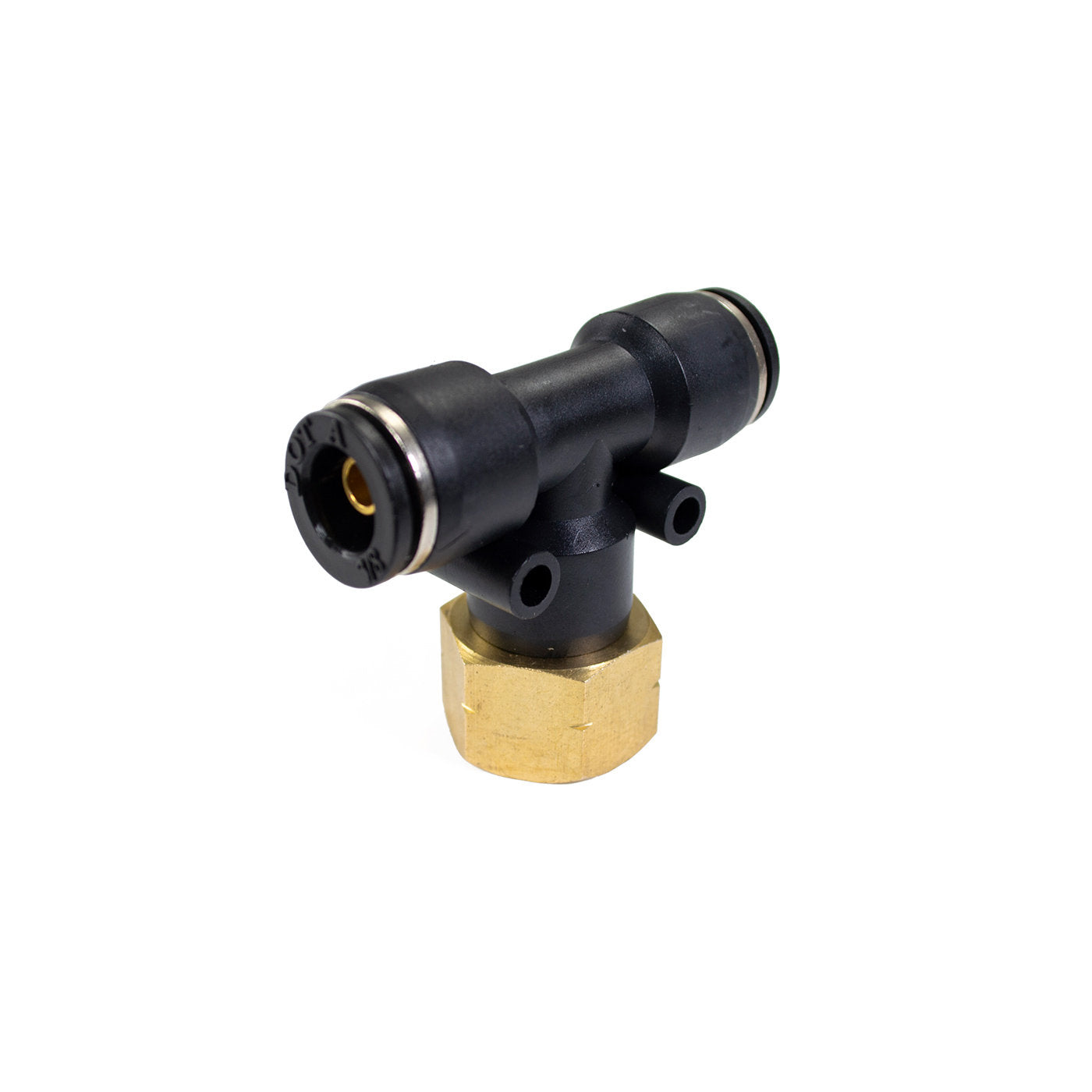 3/8" Female NPT to 3/8" PTC Union Tee