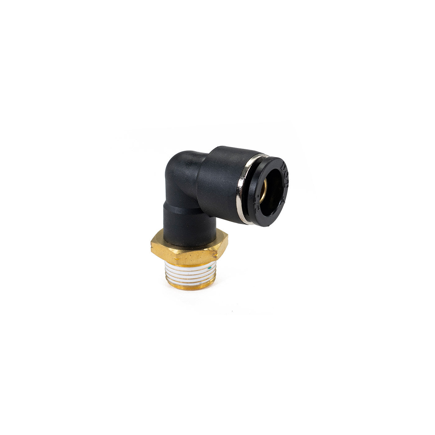Conexión de codo macho de 3/8 "NPT a 1/2" PTC