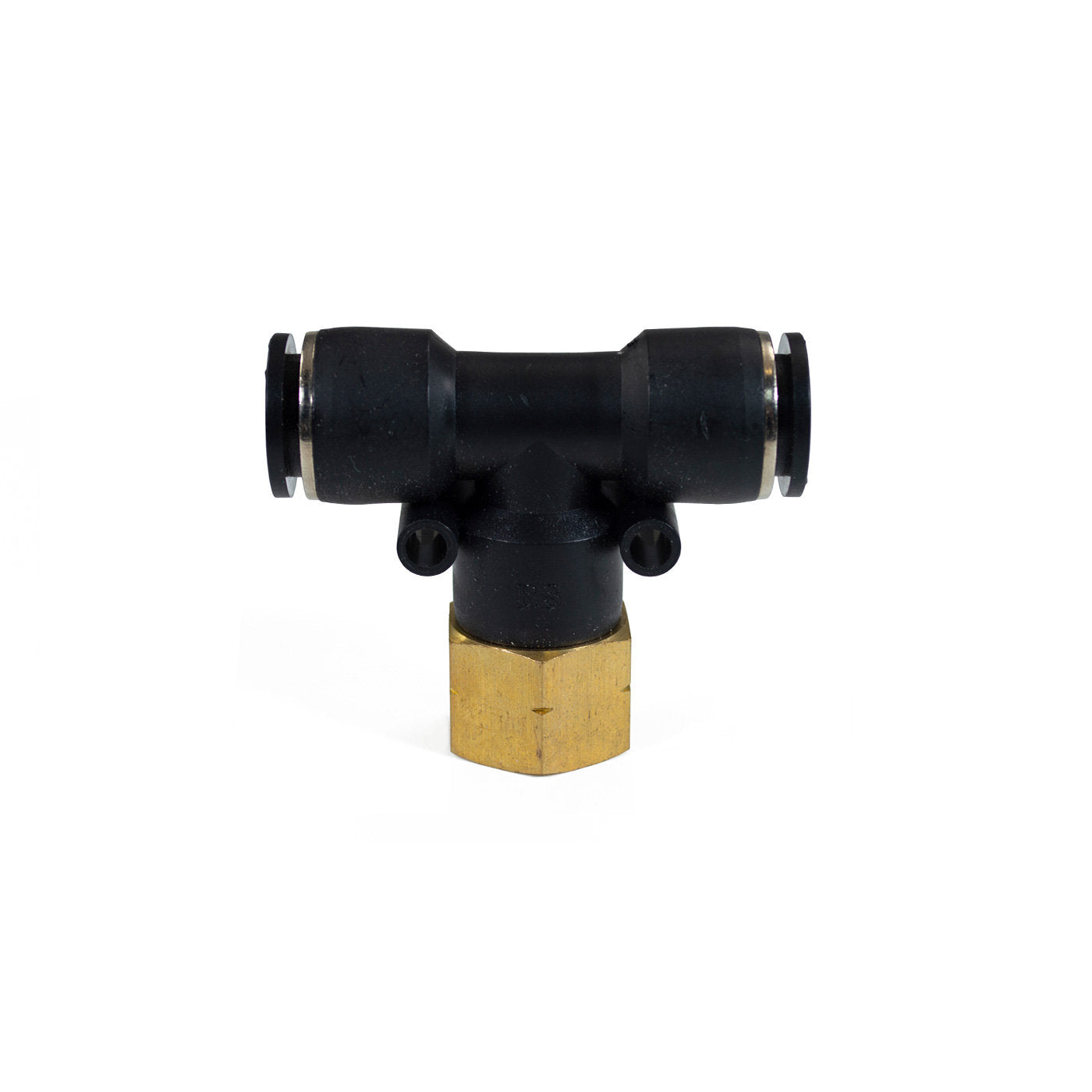 1/2" Female NPT to 1/2" PTC Union Tee Fitting