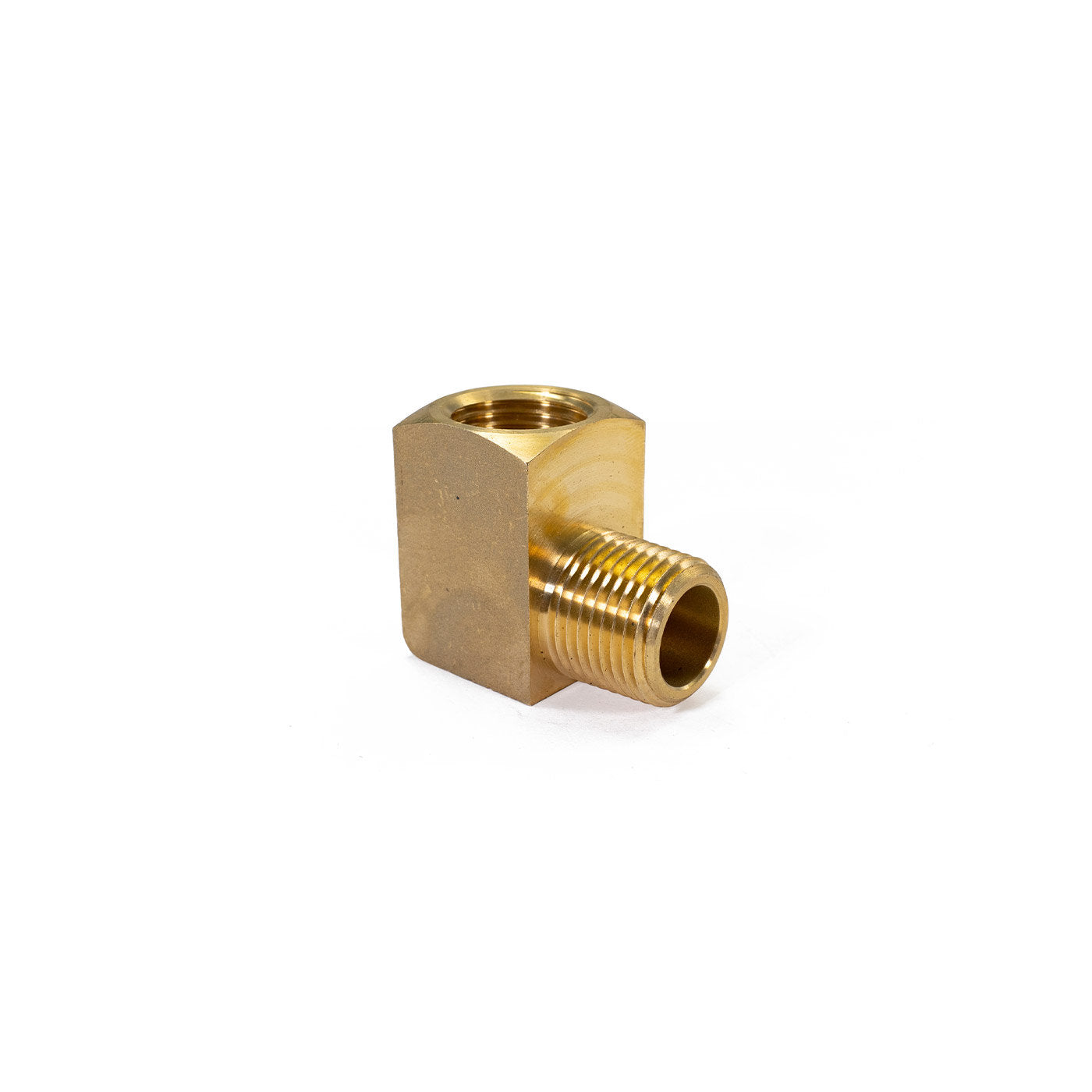 Conexión de codo NPT macho de 1/2 "a NPT hembra de 1/2"