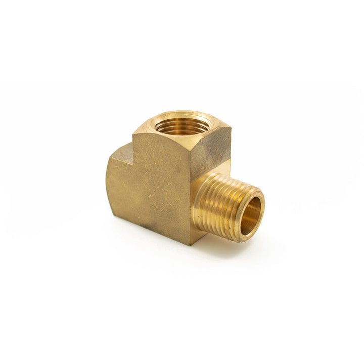 1/2" NPT Brass Run Tee Fitting