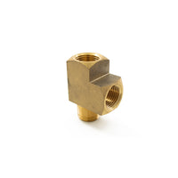 1/2" NPT Brass Run Tee Fitting
