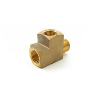 1/2" NPT Brass Run Tee Fitting