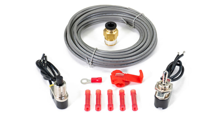 HornBlasters Ready To Honk (1/4" NPT to 1/4" PTC Tank Fitting & Horn Wiring Kit) 