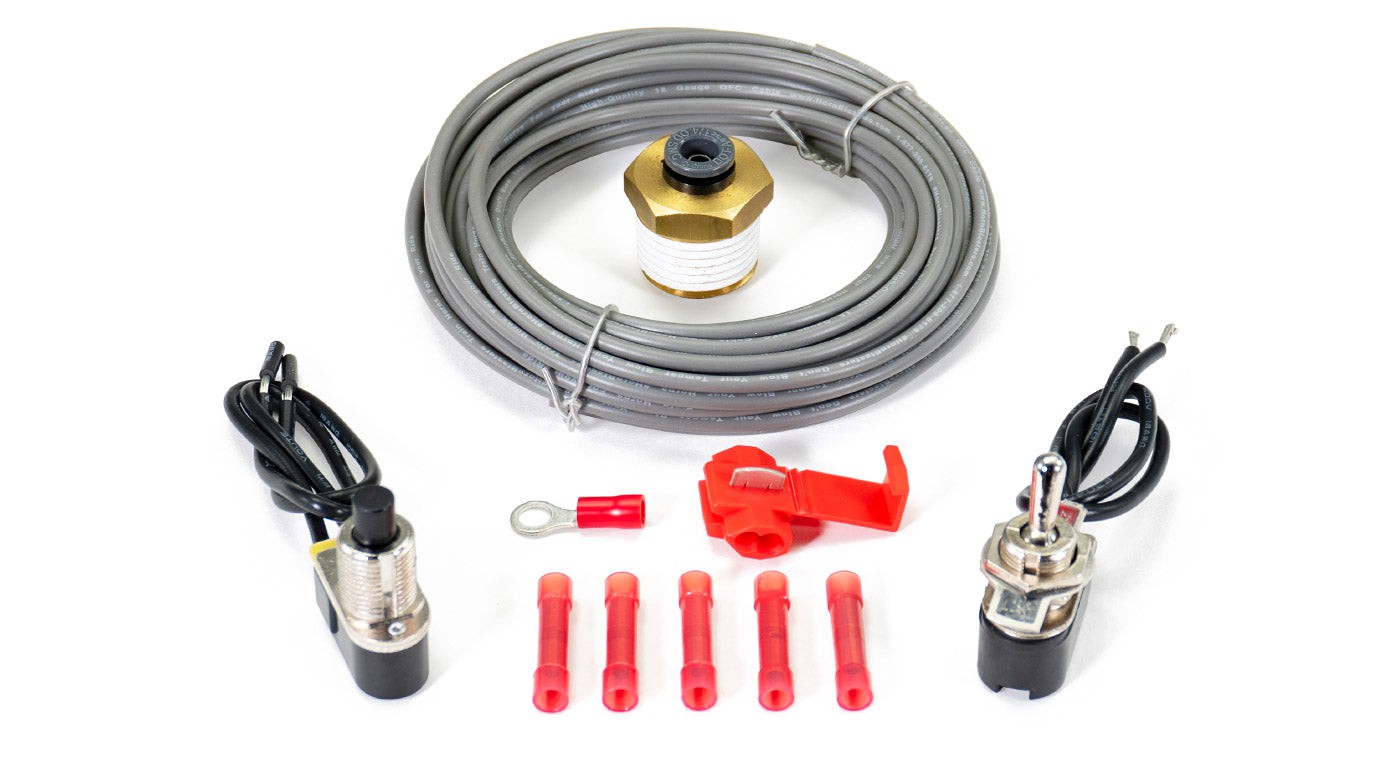 HornBlasters Ready To Honk (1/2" NPT to 1/4" PTC Tank Fitting & Horn Wiring Kit) 