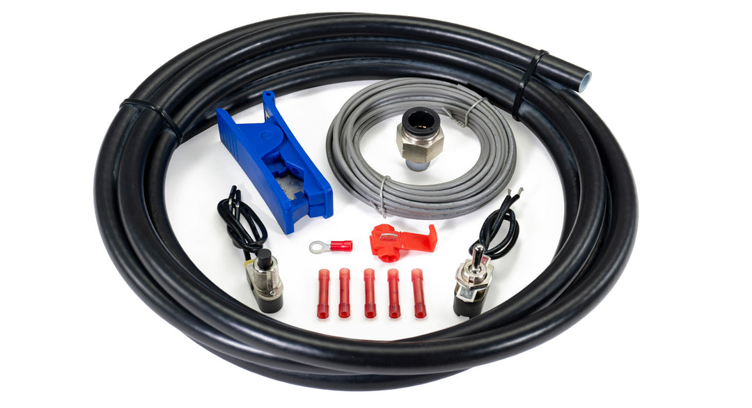 HornBlasters Ready To Honk (1/4" NPT to 1/2" PTC Tank Fitting & Horn Wiring Kit & 1/2" Air Line) 