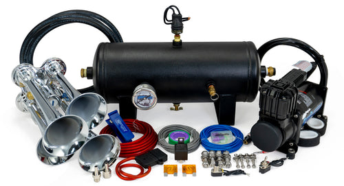 HornBlasters Bullet 232 24-Volt Air Horn Kit 