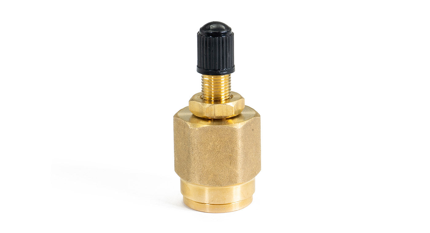 Brass Air Line to Schrader Valve Fitting 1/4