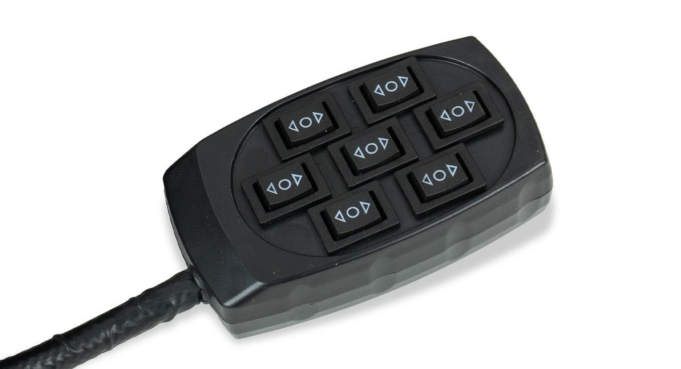 エアサスコントローラー HornBlasters Rocker 7 Switch Air Suspension Controller - Black