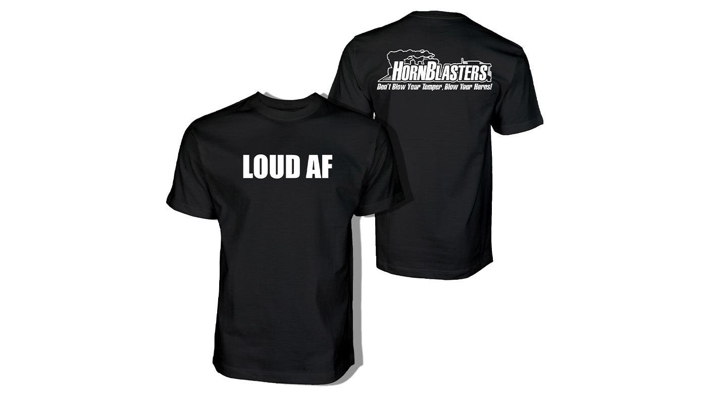 HornBlasters LOUD AF Black T-Shirt