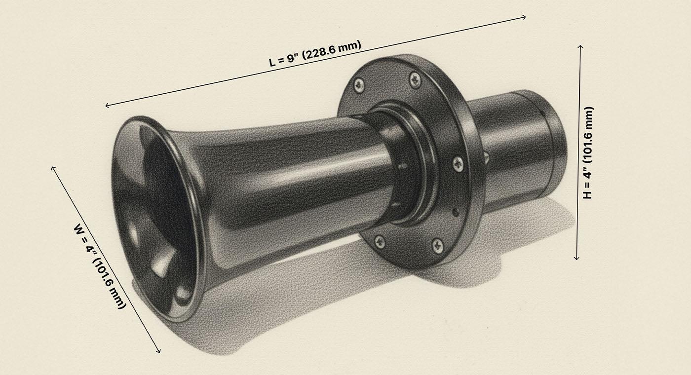 Motor-Driven Klaxon Car Horn | Oogah Horn - Vintage Car Horn