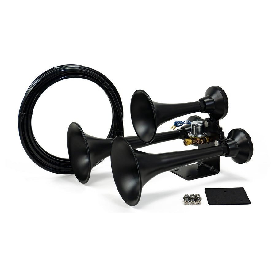Outlaw train horn in Stealth Black, horn only