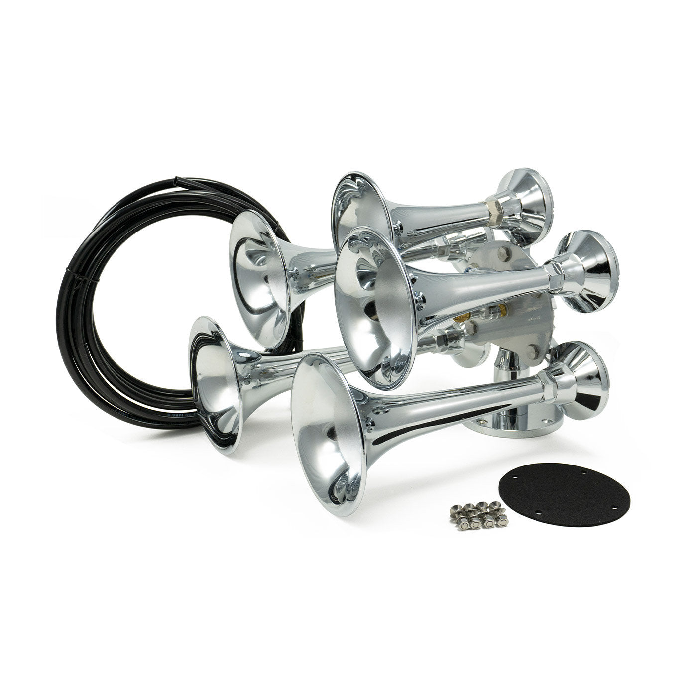Admiral Chrome Finish Train Horn - 5-Chime | HornBlasters