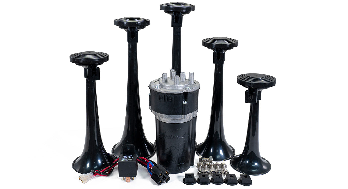 thumbnail image 2 of Obcon Dixie Musical Car Air Horn - General Lee Dukes Of Hazzard Black With Compressor 2 of 2