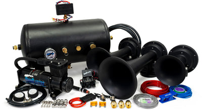 HornBlasters 'The Godfather' Musical Air Horn – 12V Electric Air Horn Kit –  Tacos Y Mas