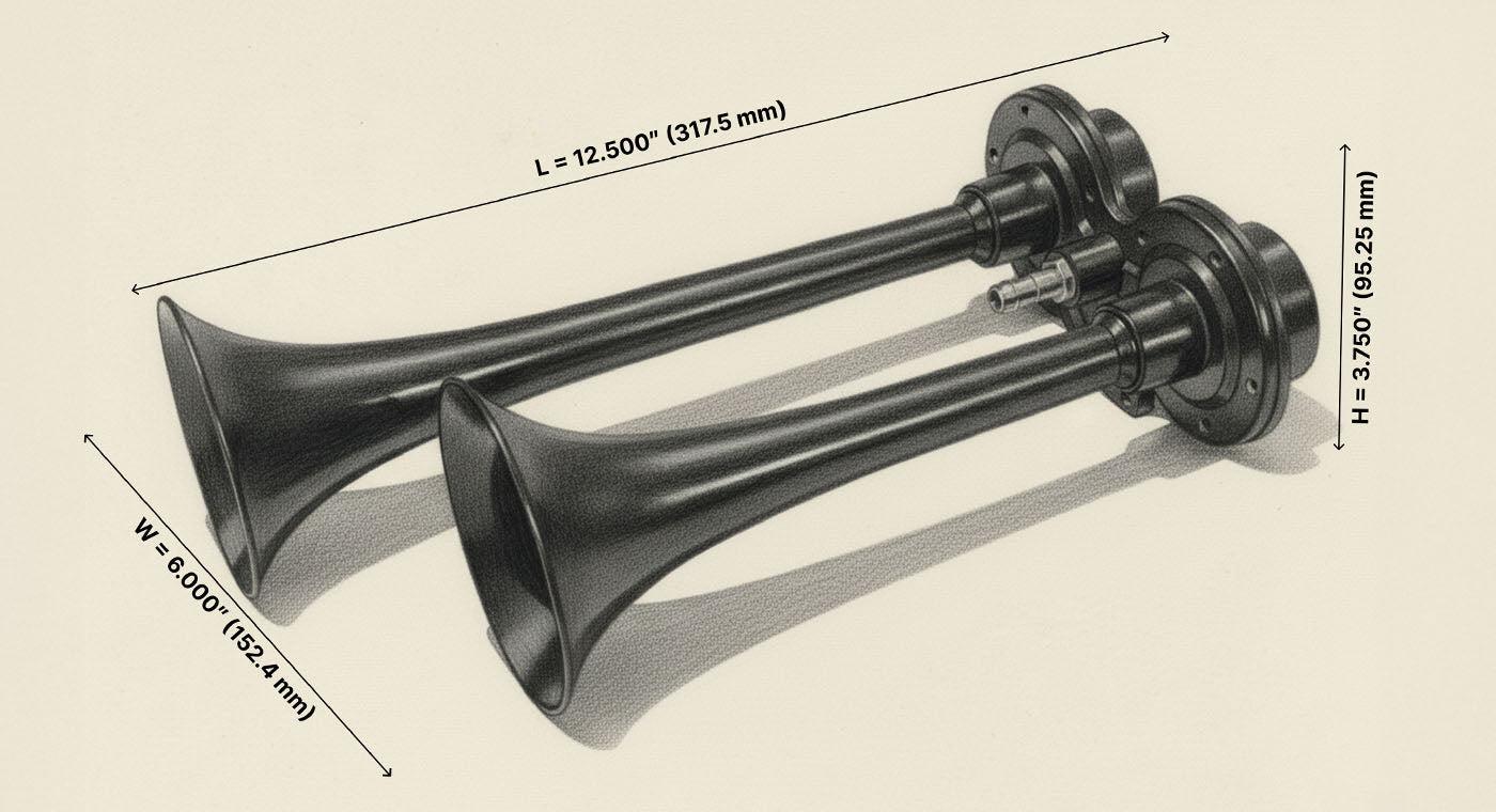 PsychoBlasters V2 Nightmare Edition Horn Kit | HornBlasters