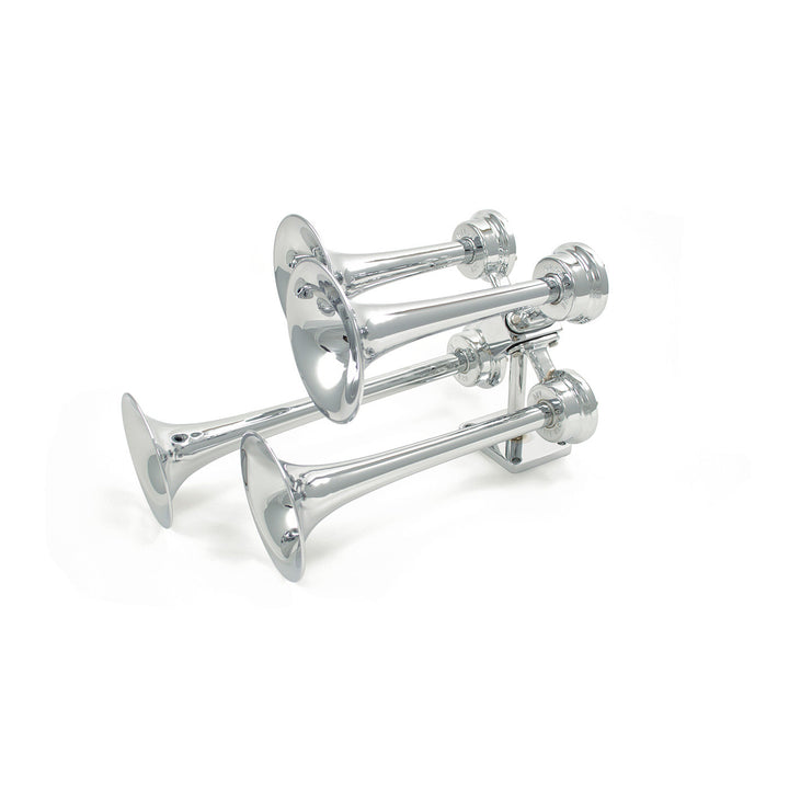 Strombos Chrome Quadruplex Nautical Horn