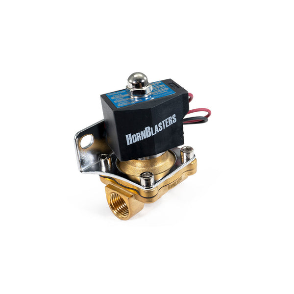 HornBlasters Brass 1/2" 24 Volt Electric Air Valve