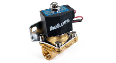 HornBlasters Brass 1/2" 24 Volt Electric Air Valve