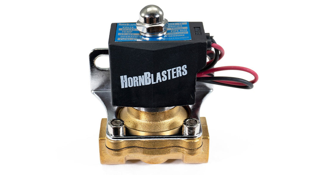 HornBlasters HornBlasters Brass 1/2" 24 Volt Electric Air Valve 