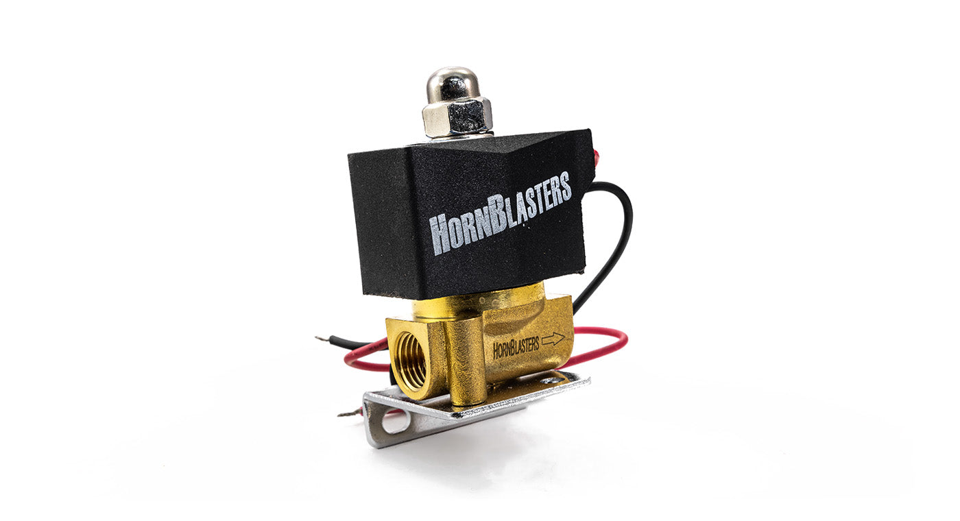 HornBlasters Brass 1/4" Volt Electric Air Valve