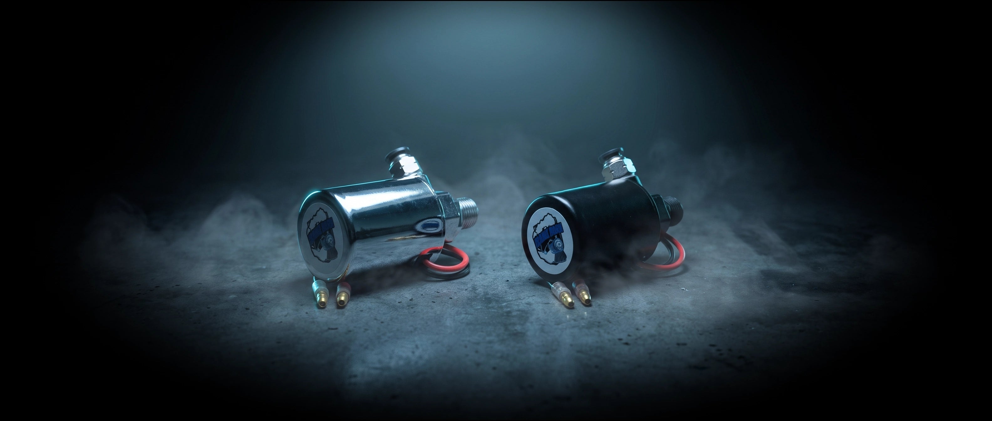 1/4" Electric Air Valve in dramatic cinematic light
