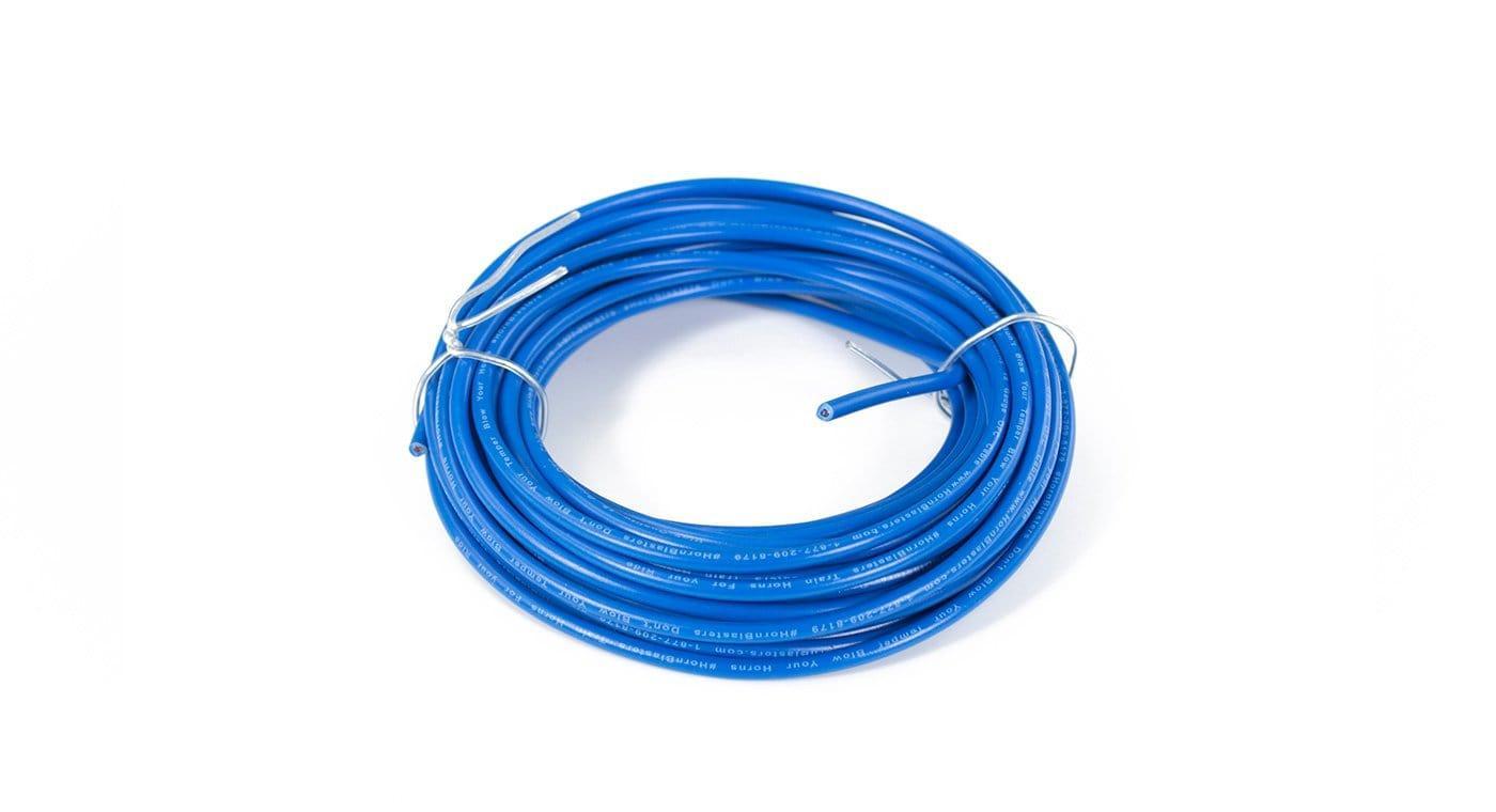 18 Gauge (18 AWG) Blue Wire - 22' Roll | 5-10 Amps | HornBlasters
