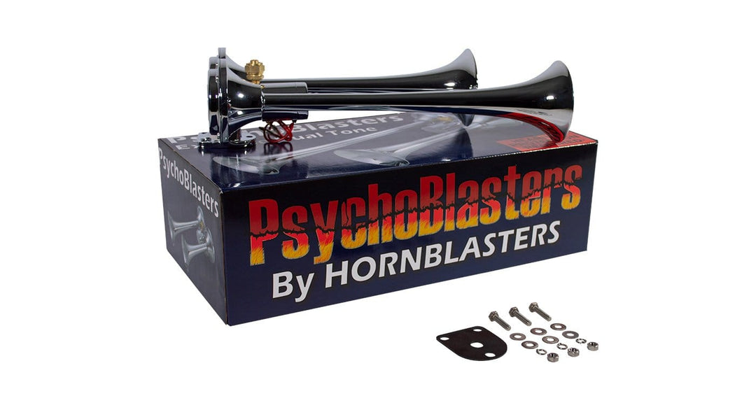 HornBlasters PsychoBlasters Chrome Air Horn 