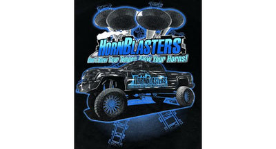 Black HornBlasters Truck T-Shirt