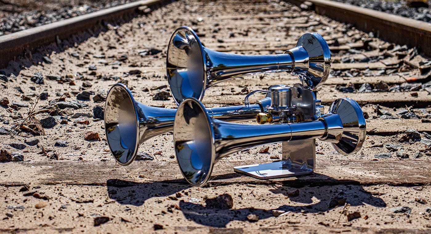 HornBlasters Outlaw Chrome Train Horn 