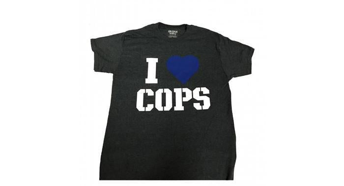 HornBlasters I Love Cops T-Shirt 