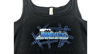 Black HornBlasters Train Logo Tank Top