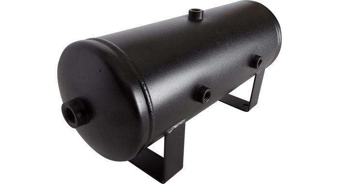 2 Gallon US Made Steel Air Tank 150 PSI - 6 NPT Ports | HornBlasters