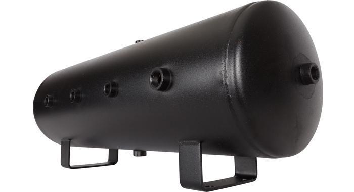 Black 8 Port 8-Gallon Air Compressor Tank | HornBlasters