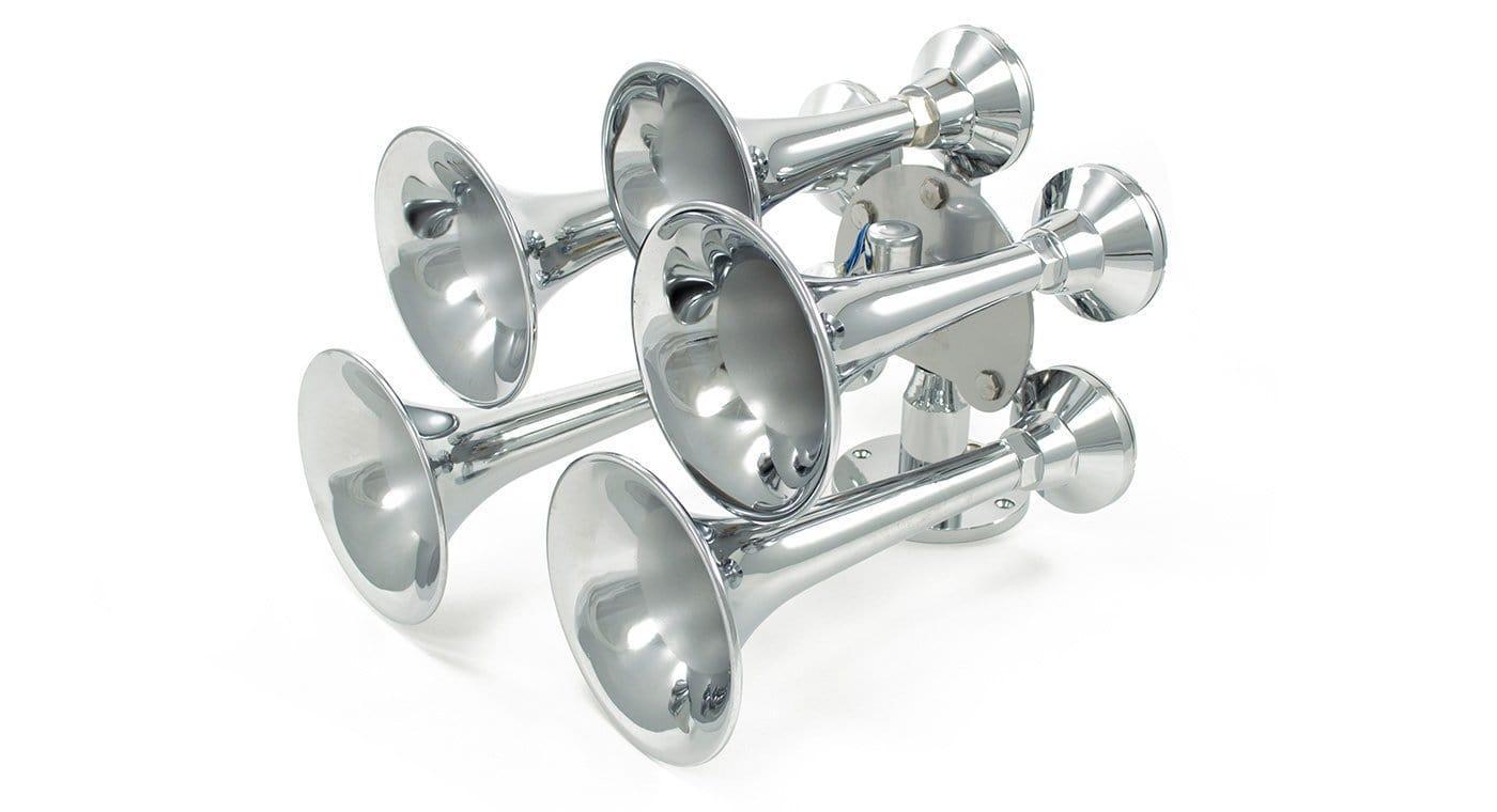 Admiral Chrome Finish Train Horn - 5-Chime – HornBlasters
