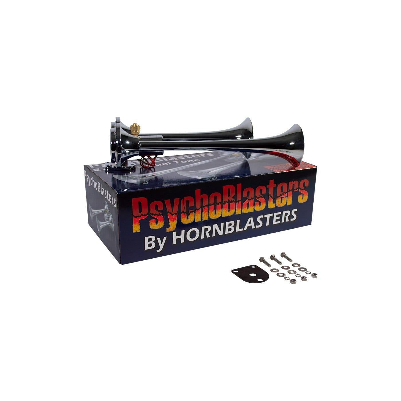 HornBlasters PsychoBlasters Chrome Air Horn 