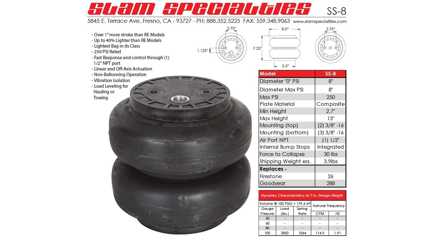 Slam Specialties SS-8 Composite Air Bag – HornBlasters