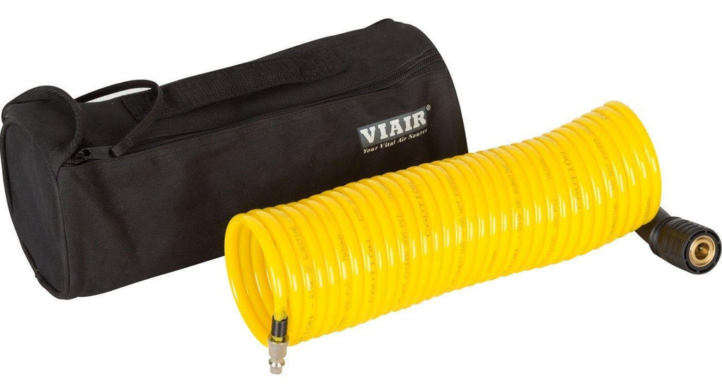 VIAIR 00030 Coil Hose – Yellow Polyurethane, 13" X 5" X 5" Package, 1.25 Lbs – For Pneumatic Systems And Air Compressors